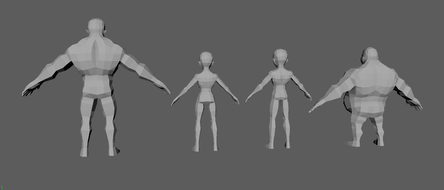 personaggio base 4 3d model