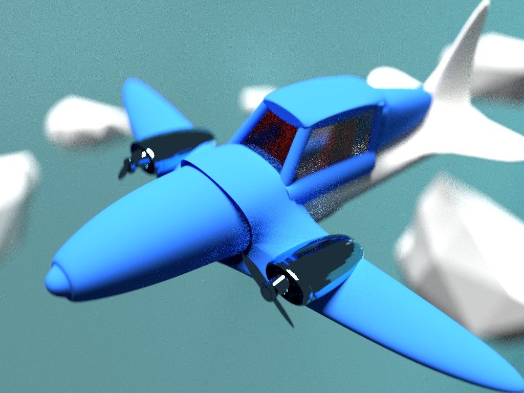 Avioneta / Avión modelo 3d