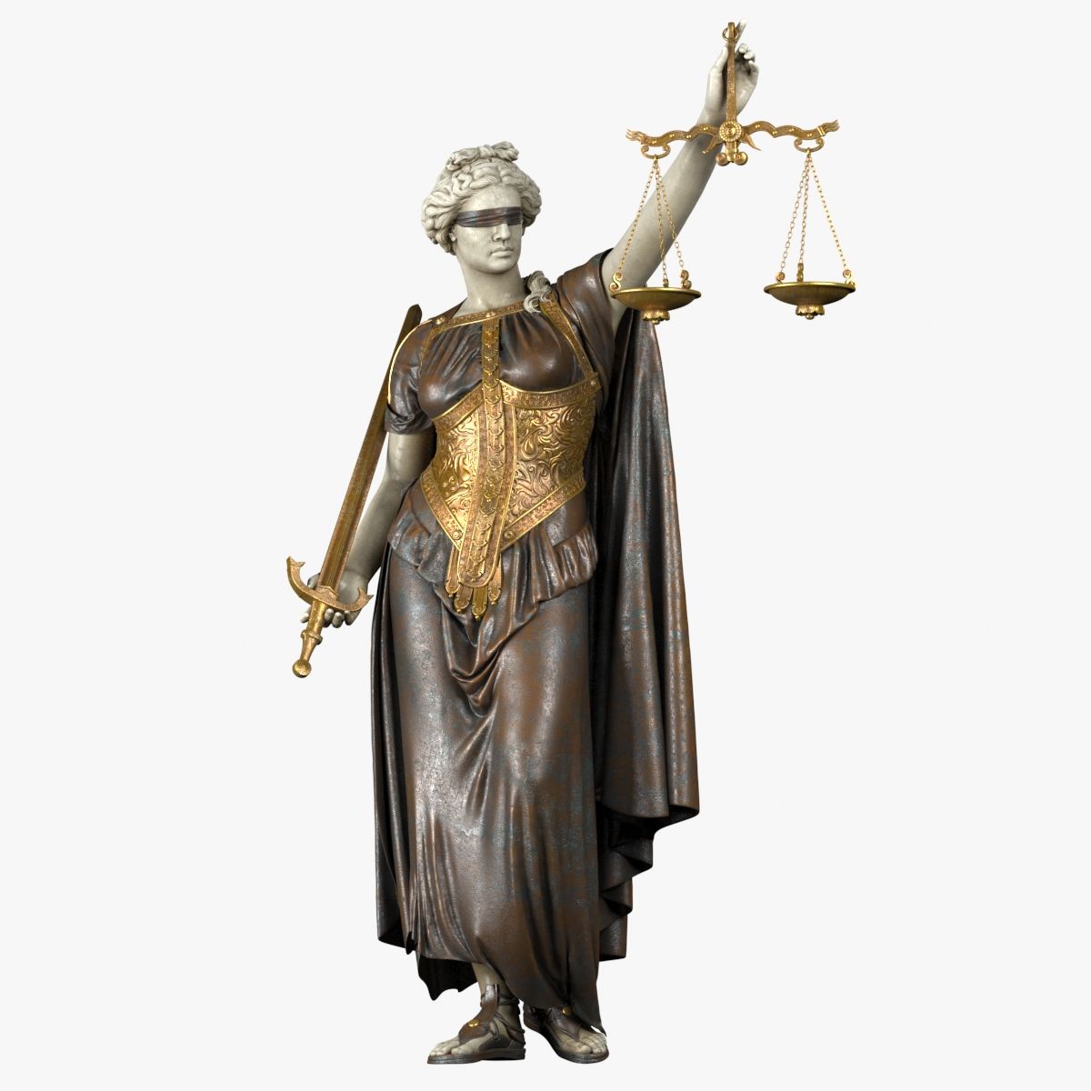 Lady Justice 3d model