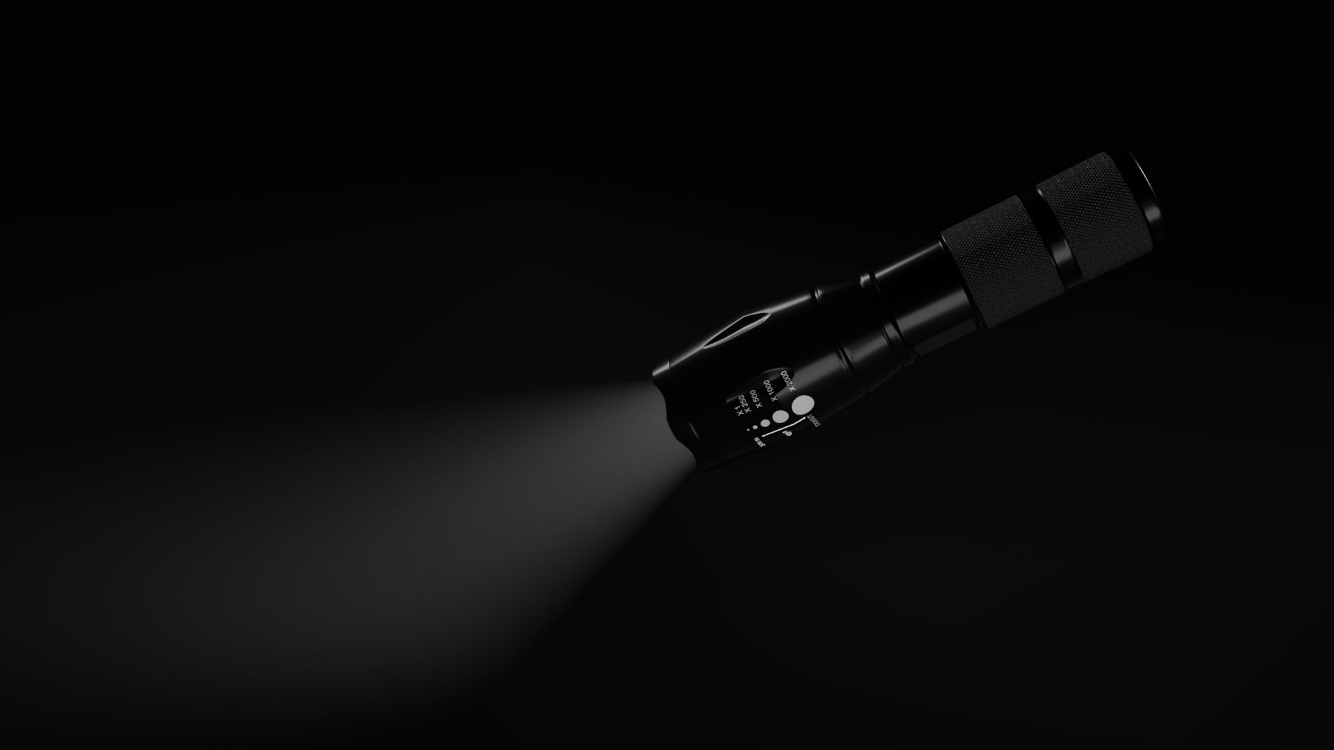 Tactical Flashlight 3d model