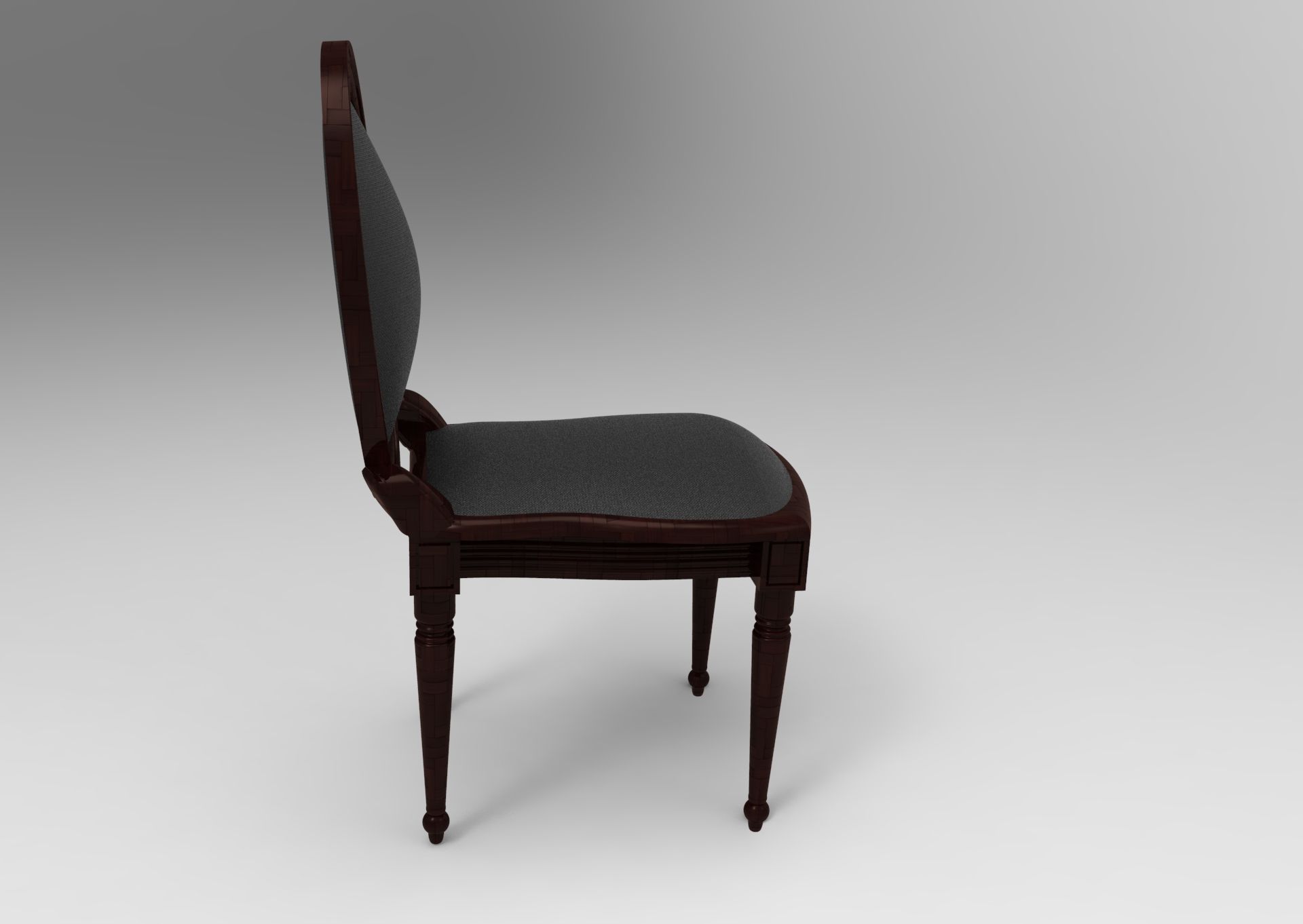 silla clásica modelo 3d