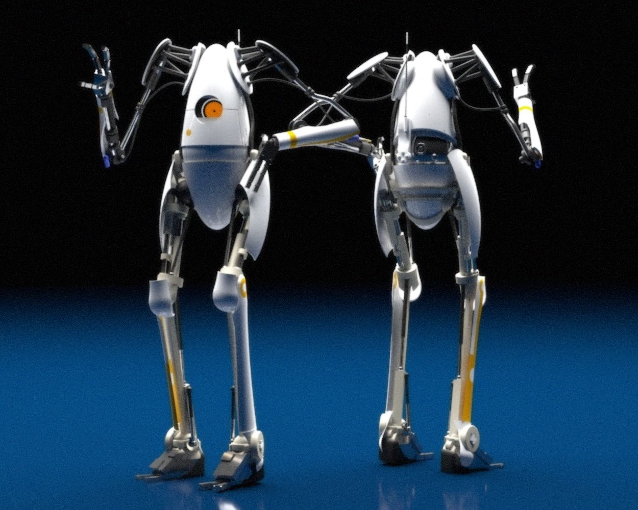 p body (portal 2) 3d model