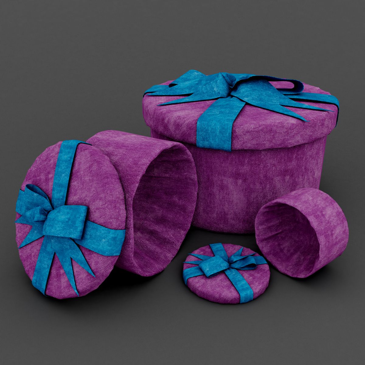 Set of gift 3d model