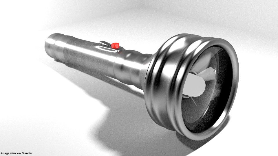 Flashlight - Type 5 3d model