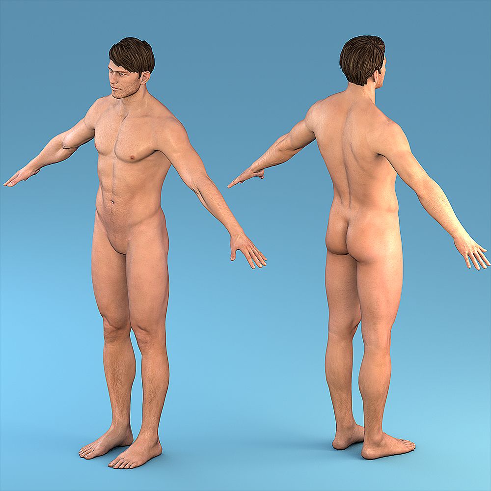 Personaggio maschile 3d model