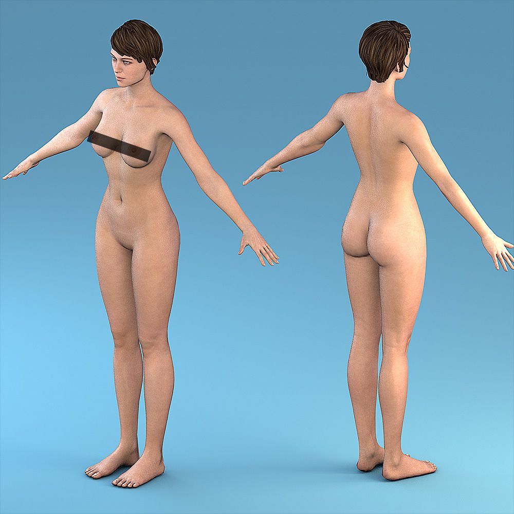 Personaggio femminile 3d model