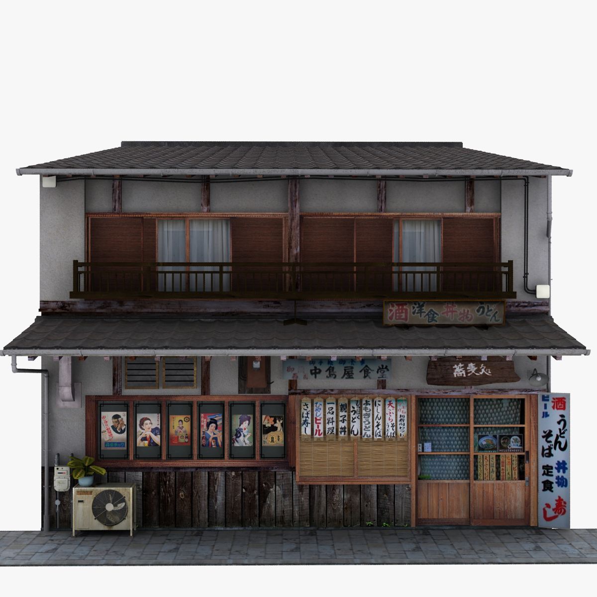 Restaurante Shiga modelo 3d