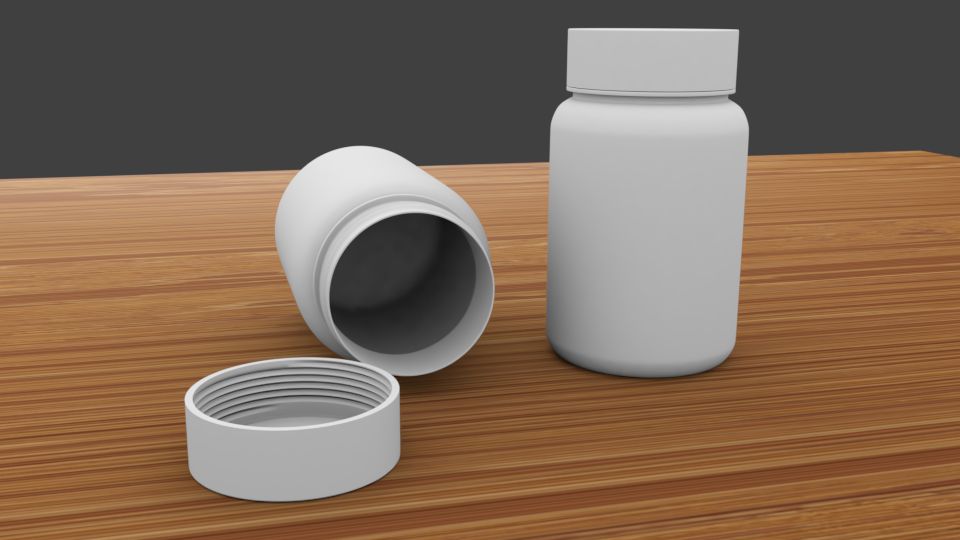 Botella Medic modelo 3d