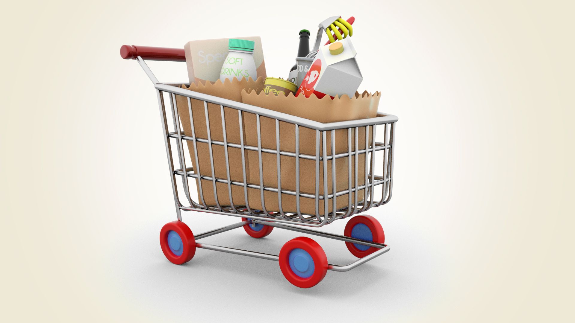 Shopping Cart 3d model