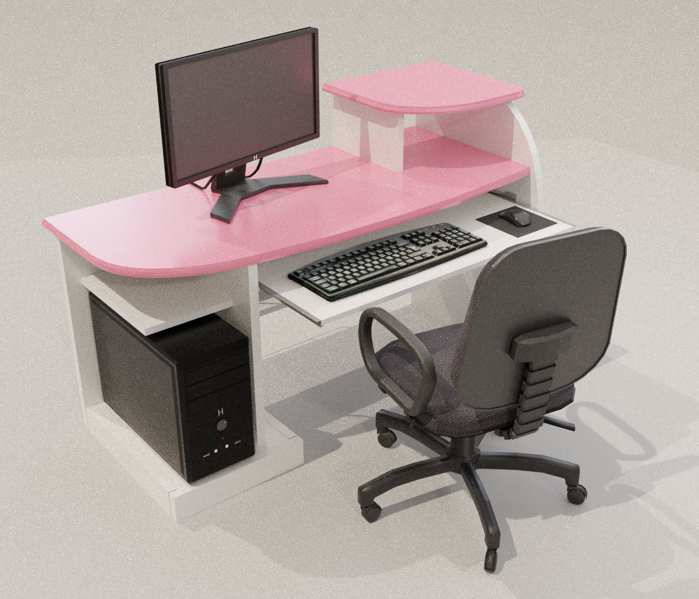 デスクトップコンピューター 3d model