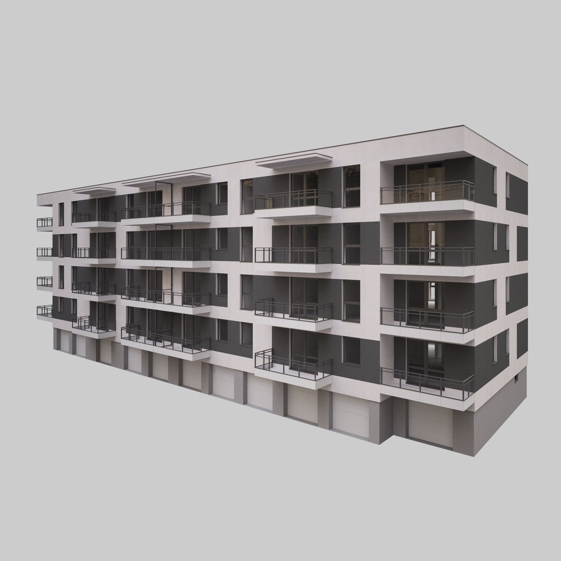 Wohnblock 3d model