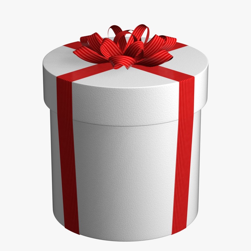 Gift Box With Bow 3d model