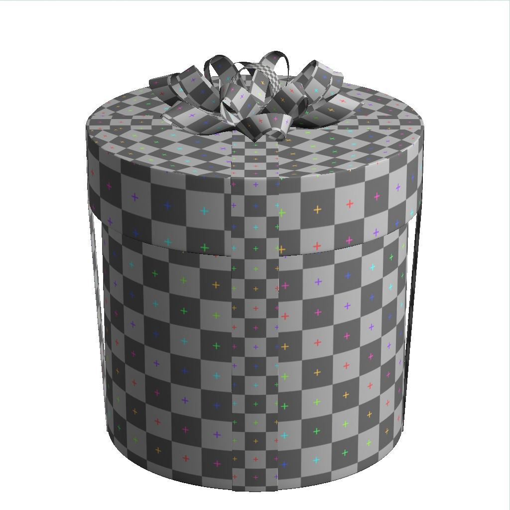 Gift Box With Bow royalty-free 3d model - Preview no. 32