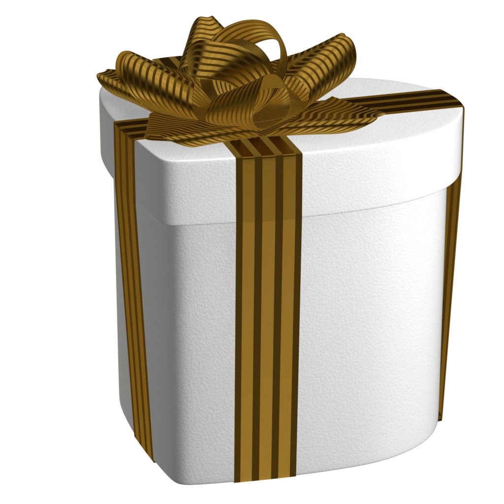 Heart Gift Box With Bow 3d model