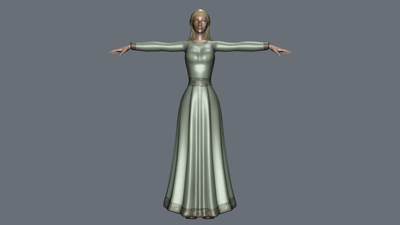 Personaggio femminile 3d model