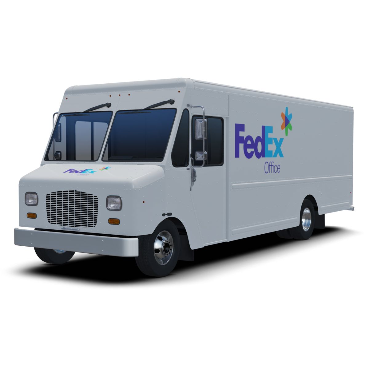 Фургон с доставкой в офис FedEx 3d model