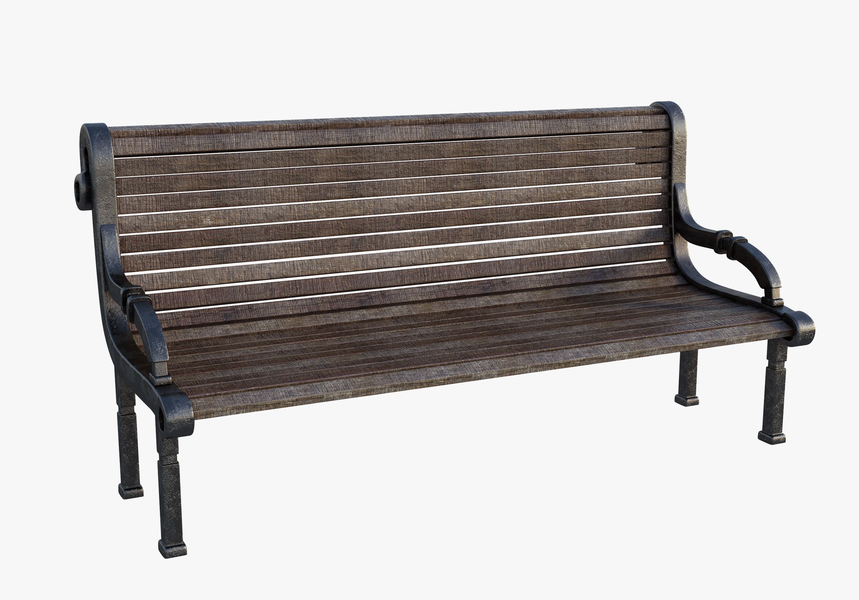 Park Bench 3d model