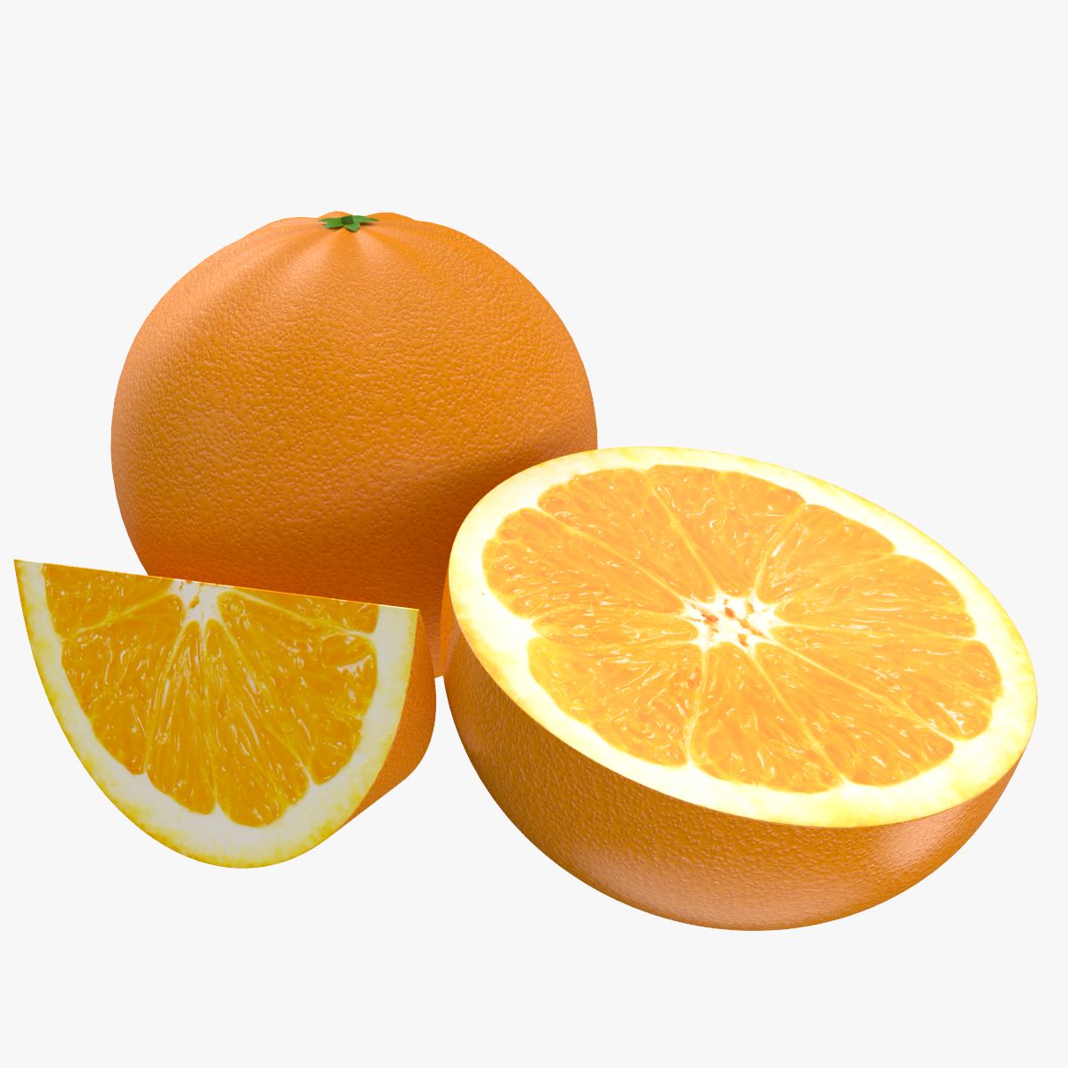 Fruits orange 3d model