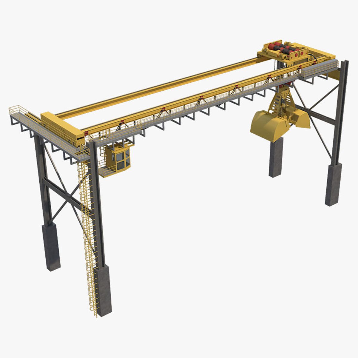 Crane Overhead 1 3d model