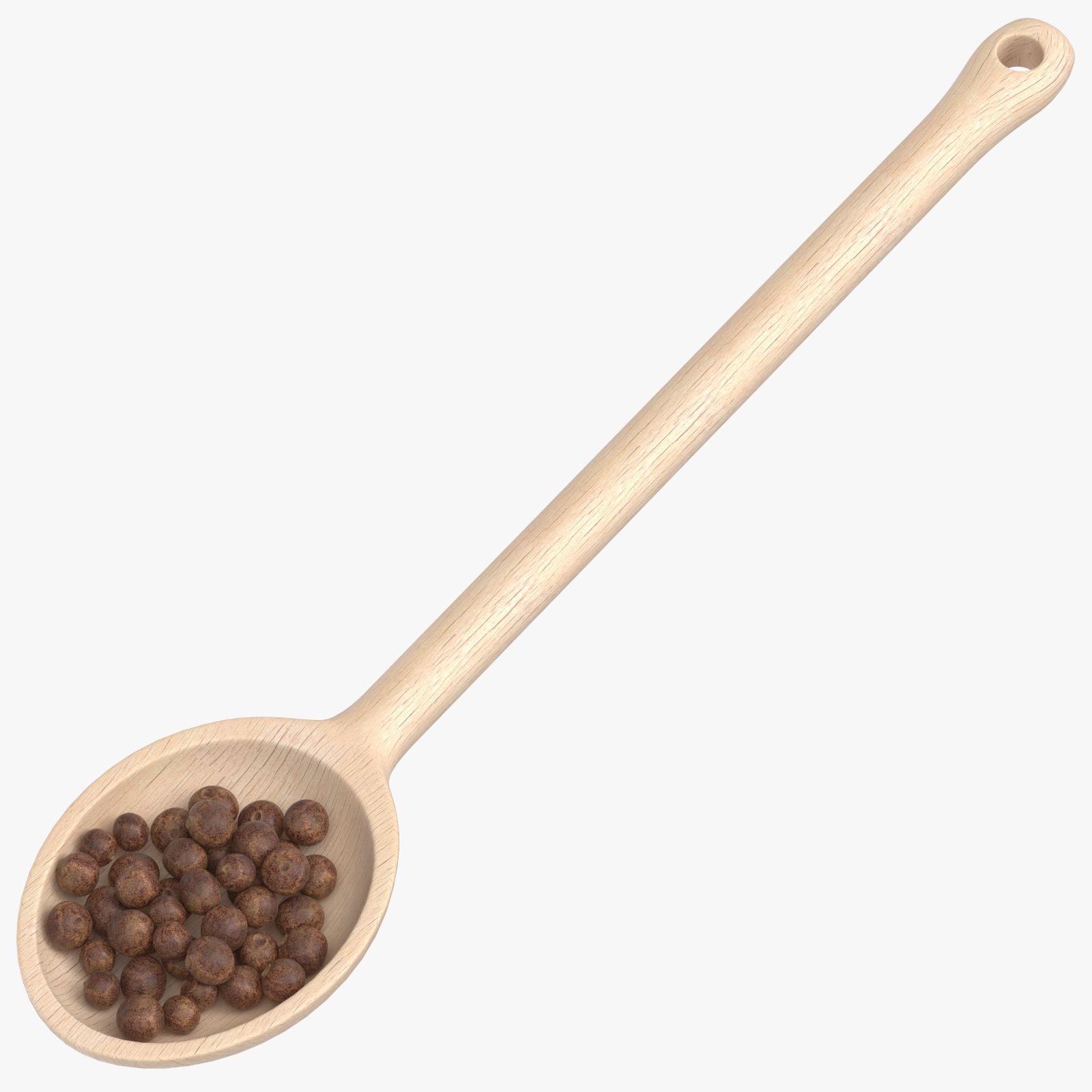 Wooden Spoon Bahar Grains 3d model