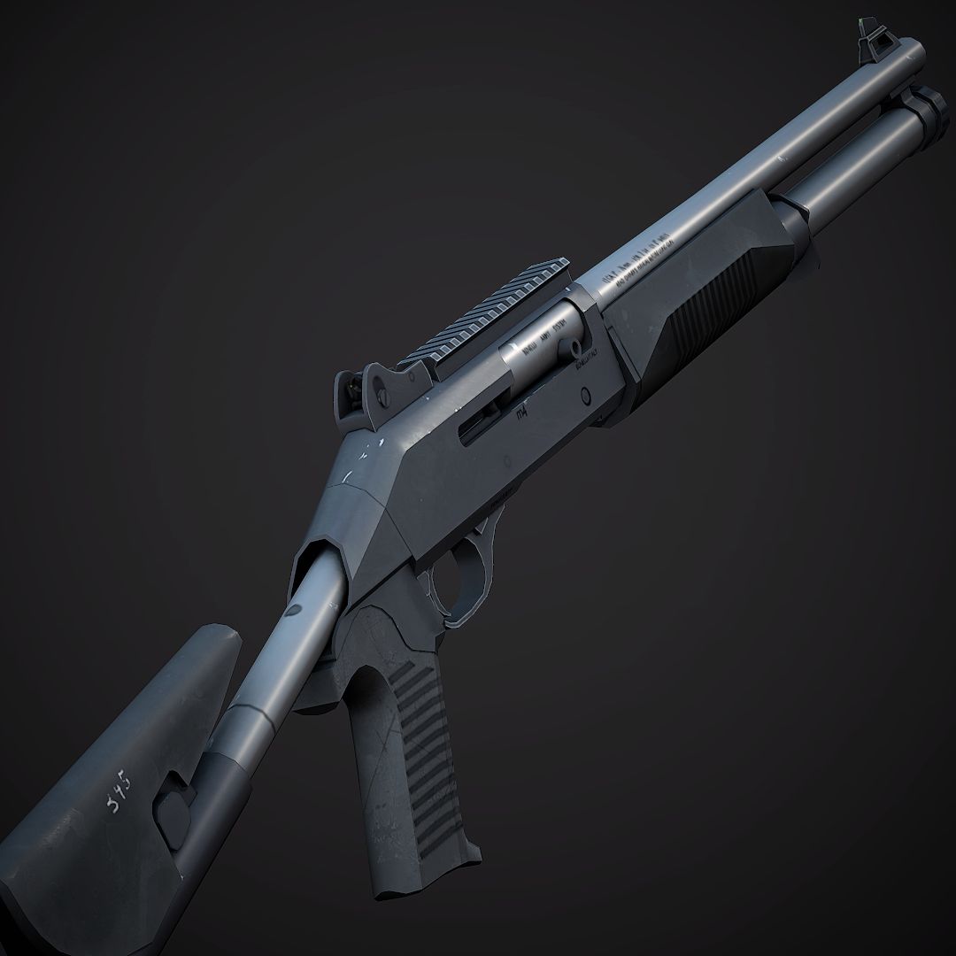 Benelli M4 Game Ready 3d model