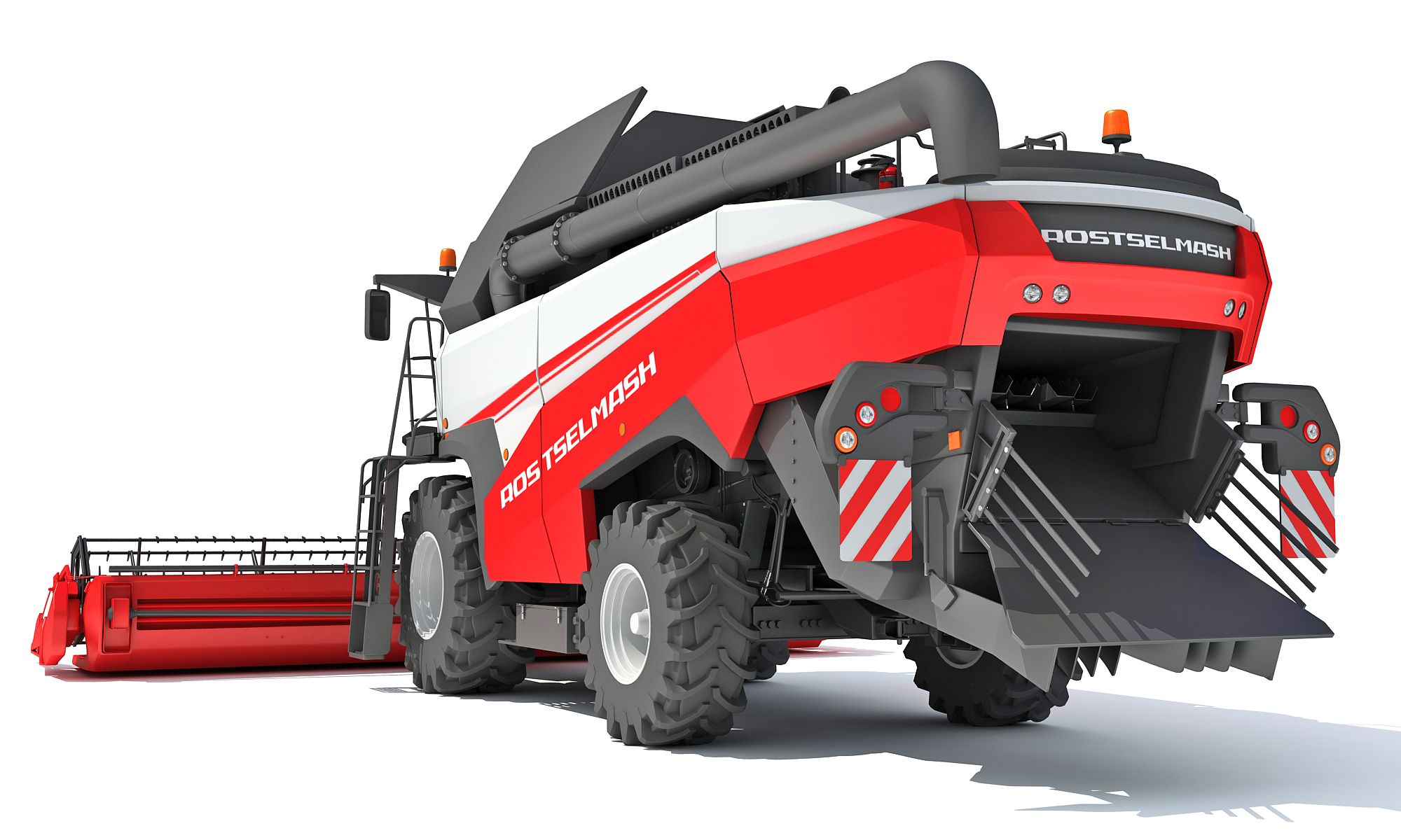 Combine Harvester royalty-free 3d model - Preview no. 5