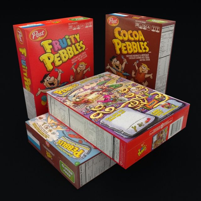 Cereal Box 3d model