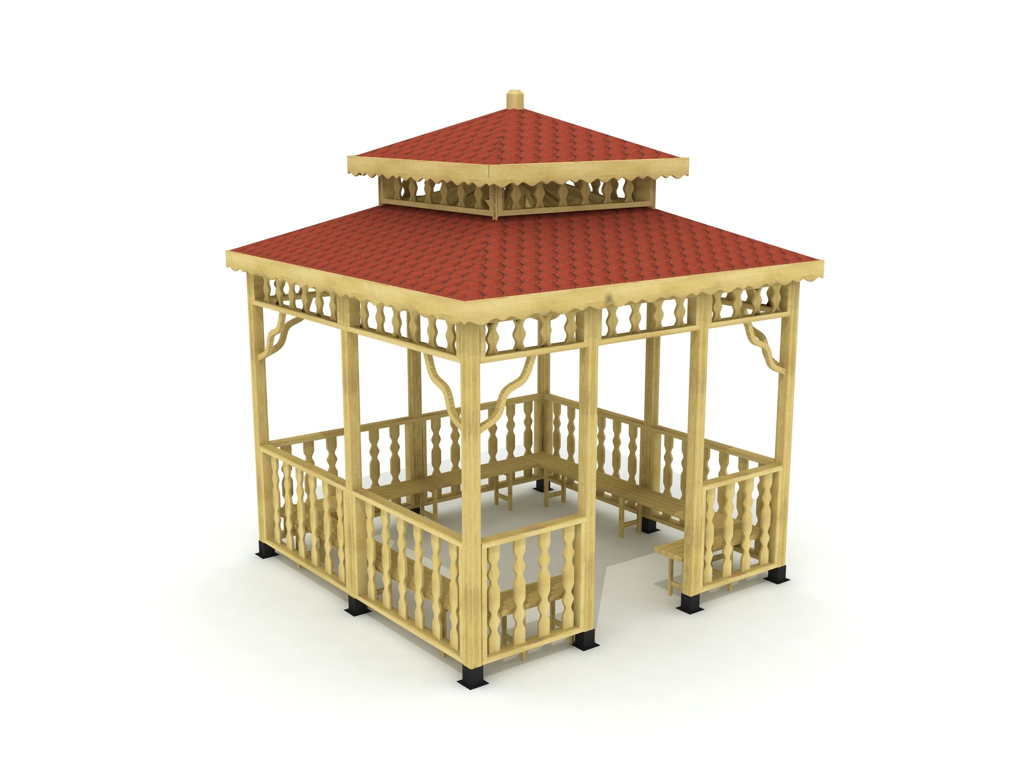 Outdoor Gazebo 2 3d model