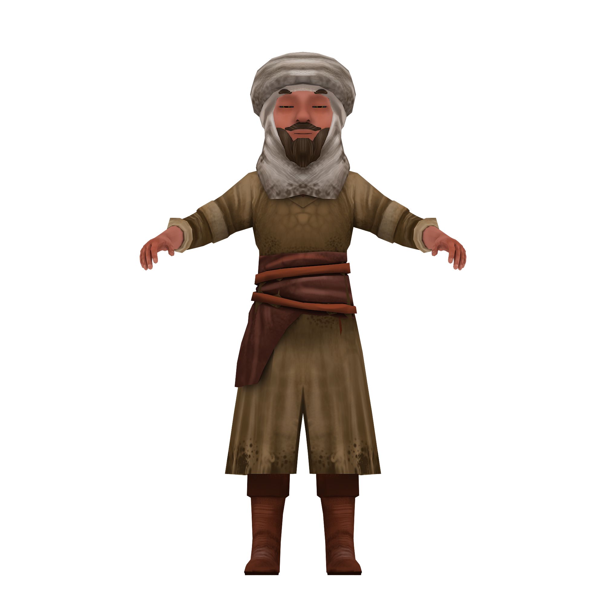 man in a turban 3d model