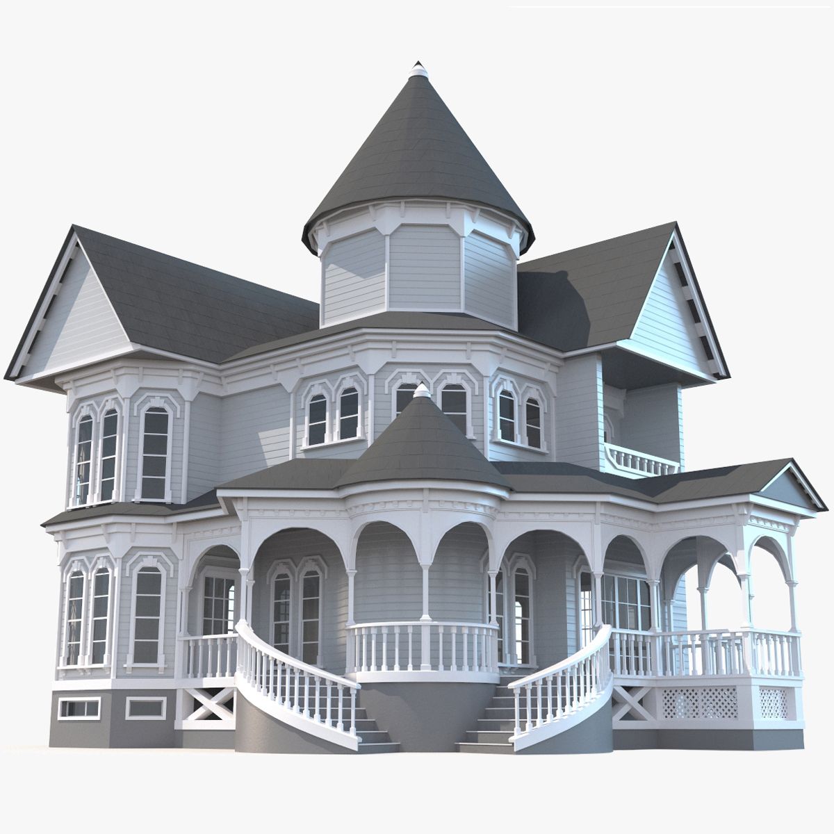 Casa de familia modelo 3d