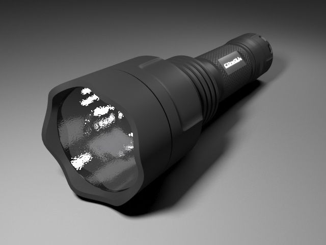 Flashlight Convoy C8 3d model