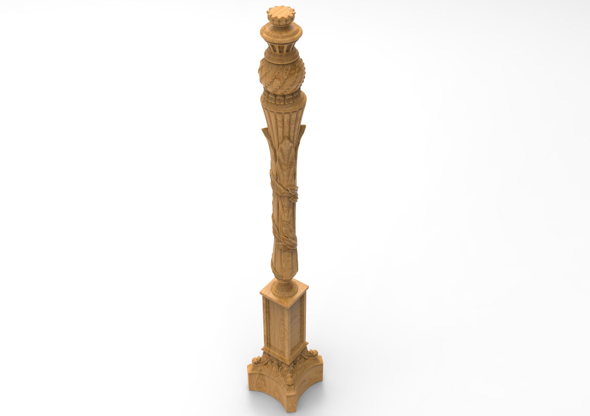 Column flashlight lamp 3d model