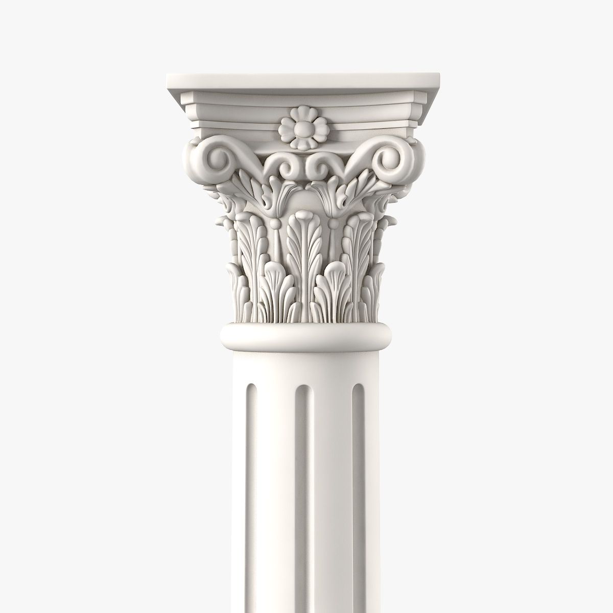 Corinthian Greek Ancient Column 3d model