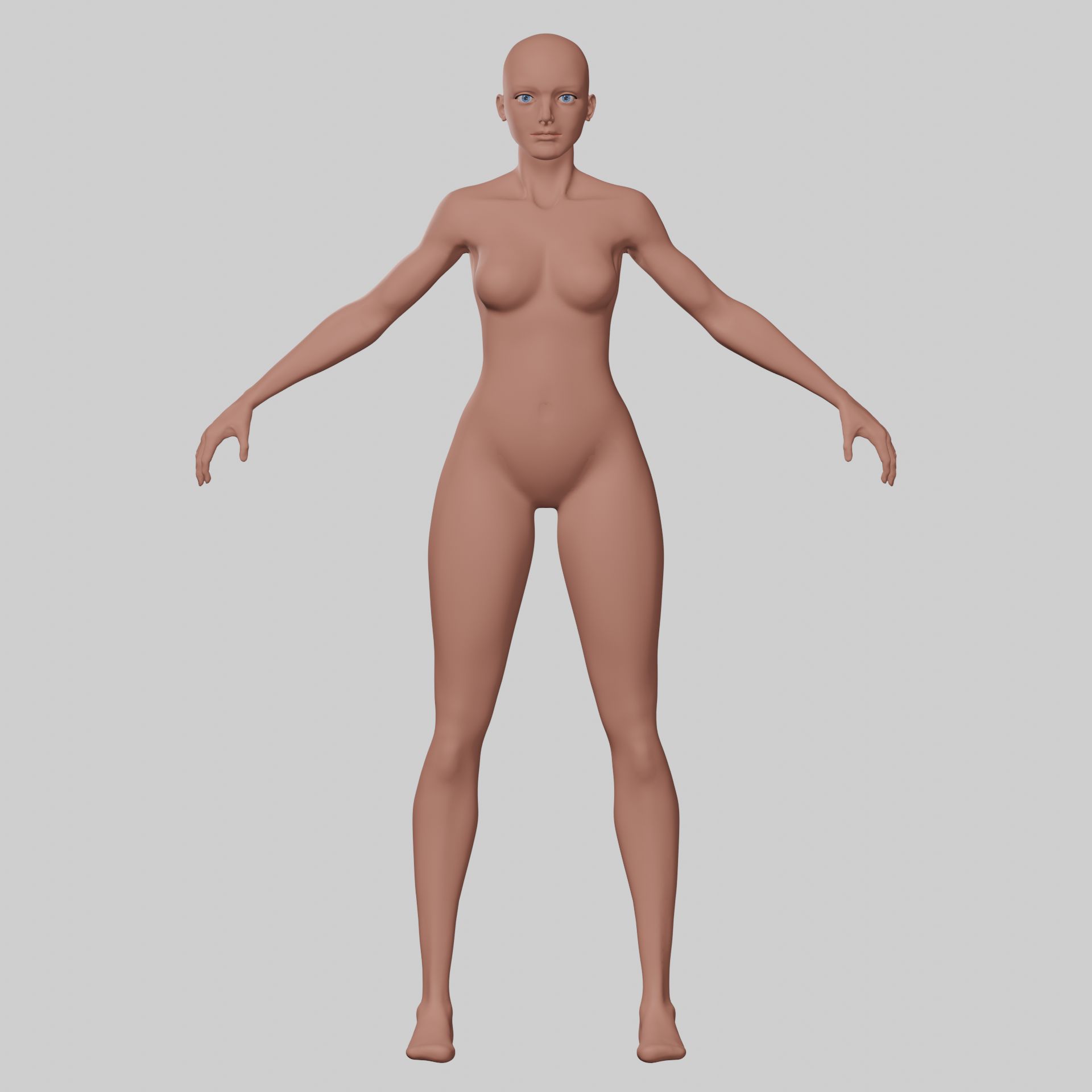 Base di personaggi femminili 3d model