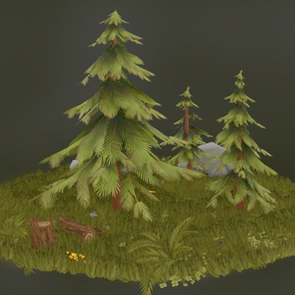 Forest asset 3d model