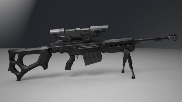 Rifle de francotirador KSR-29 modelo 3d