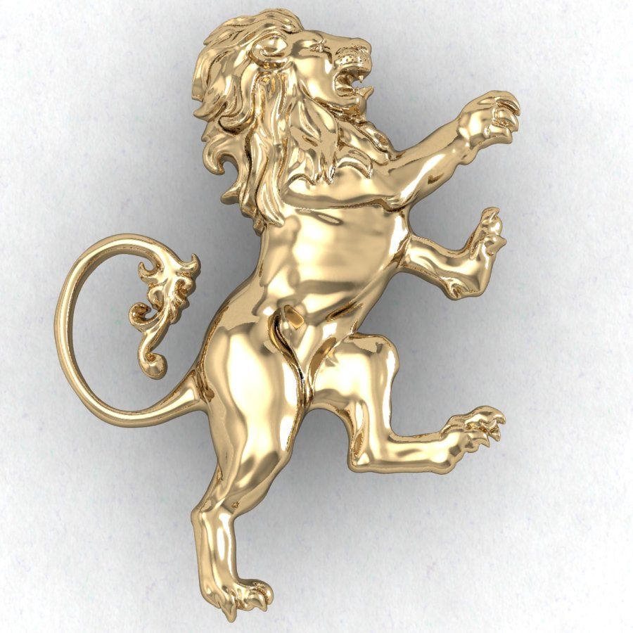 LION HERALDIC 3d model