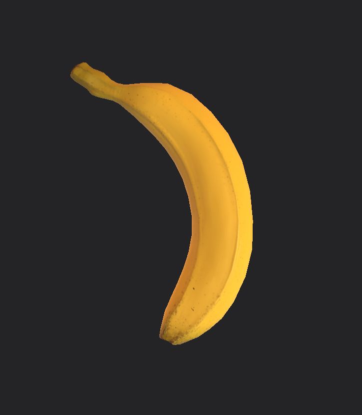 Banane PBR prêt Low Poly 3d model