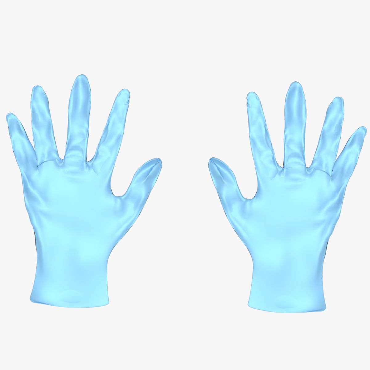 Guantes médicos modelo 3d