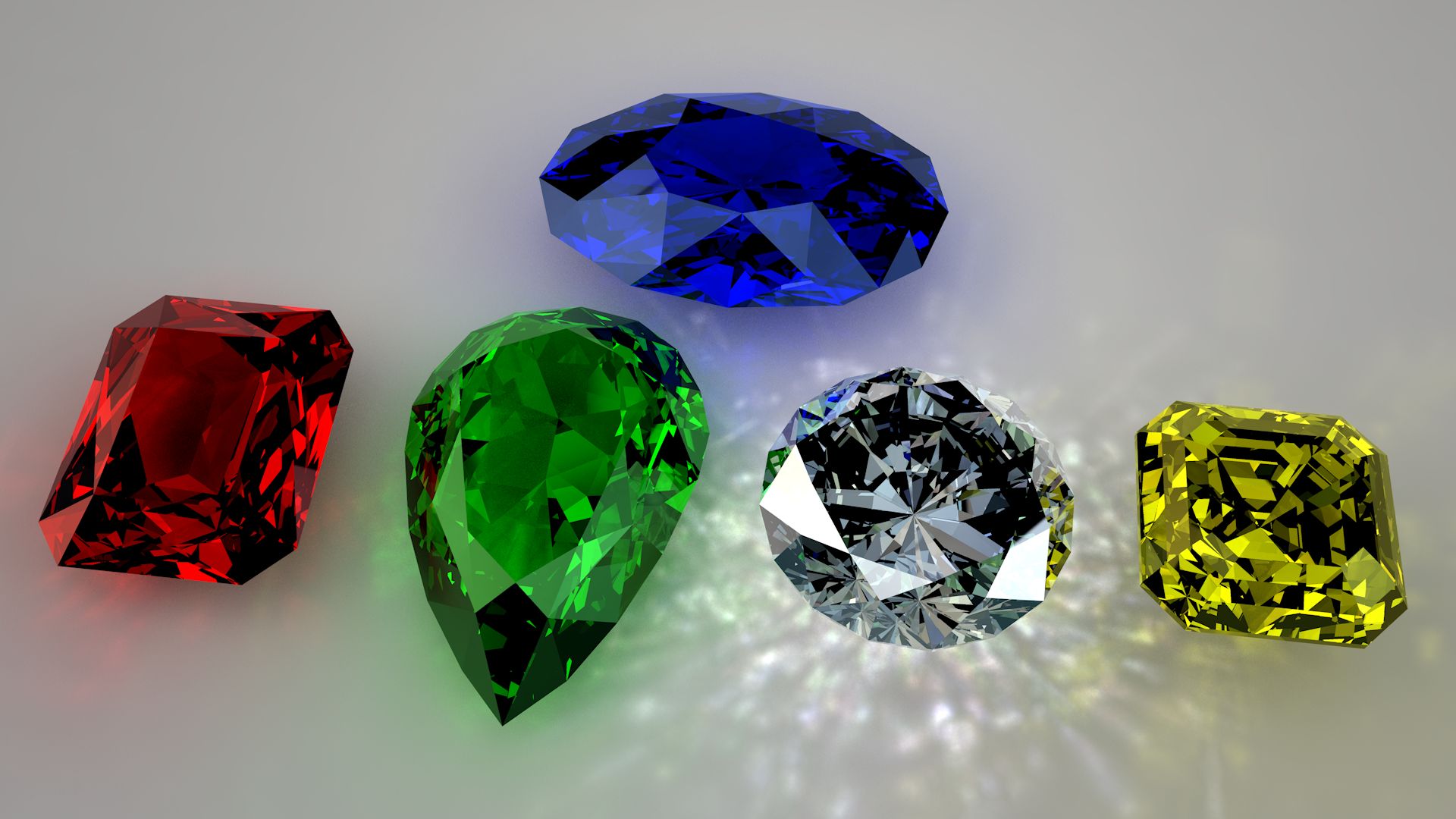 Diamonds 3d model