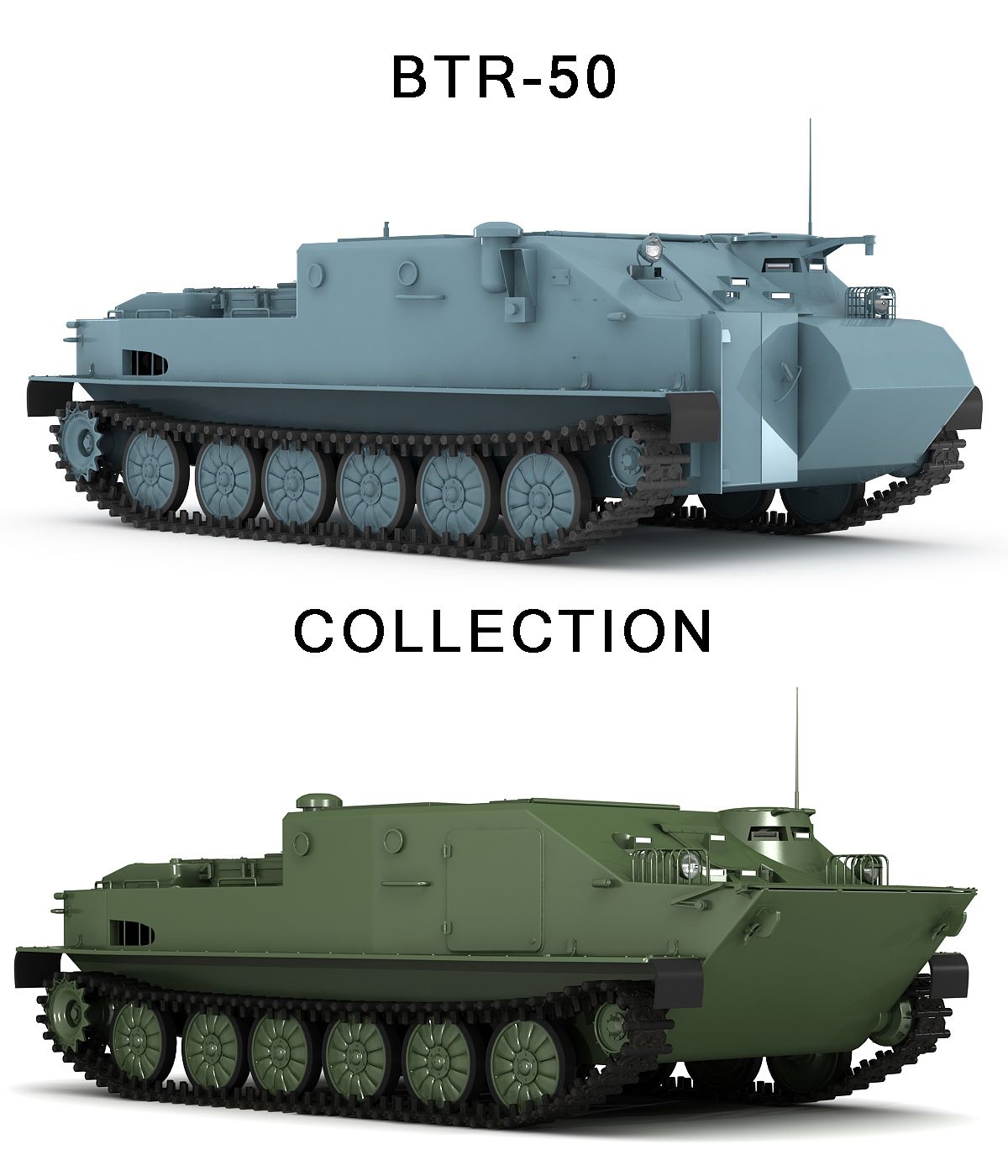 BTR-50 collection 3d model