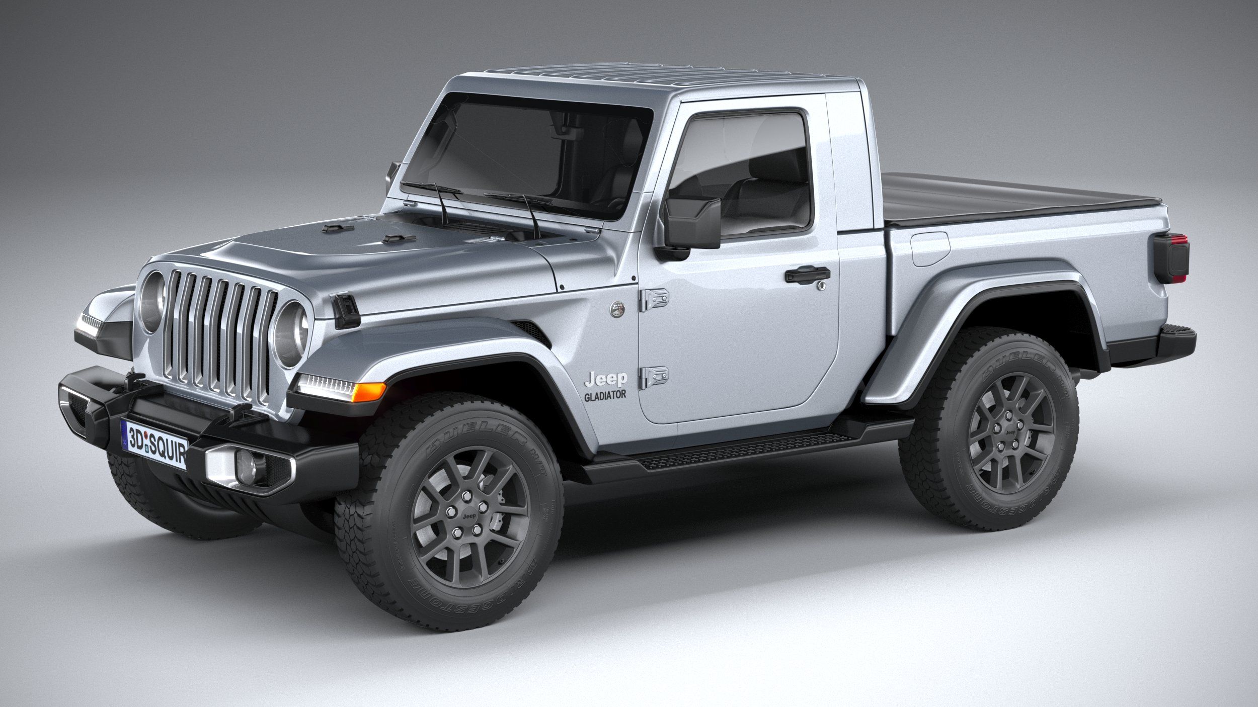 Jeep Gladiator cabina única 2021 modelo 3d