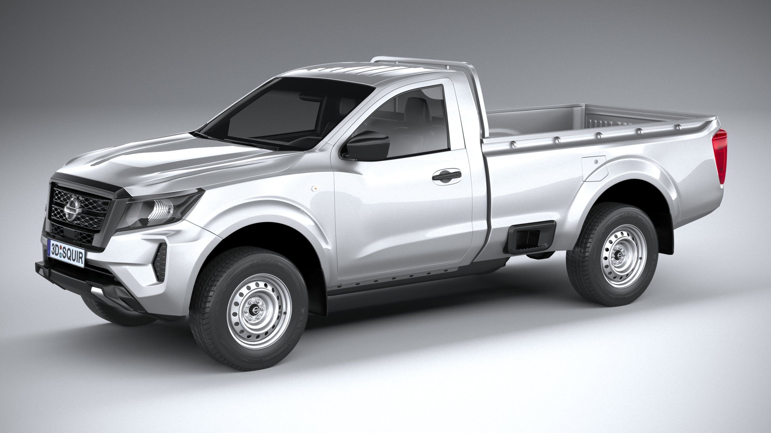 Nissan Navara Cabina única 2021 modelo 3d