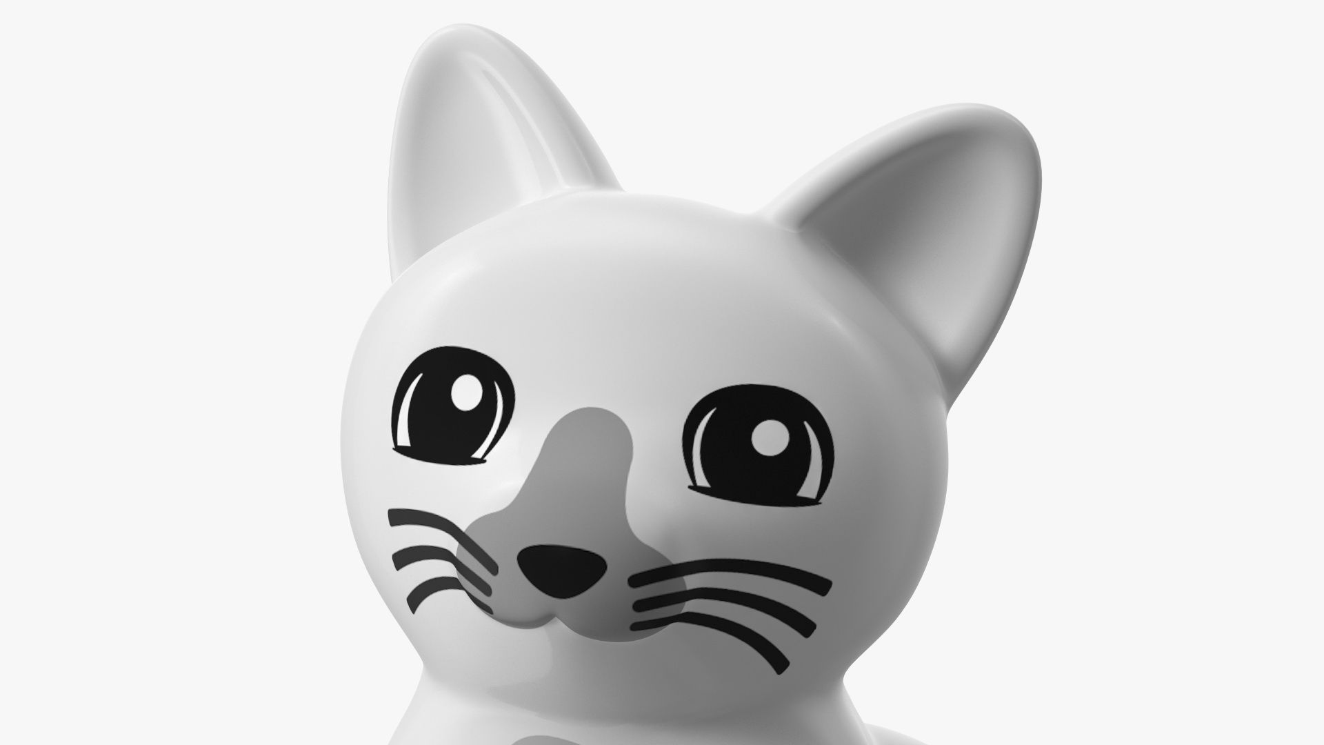 Lego Duplo Cat royalty-free 3d model - Preview no. 11