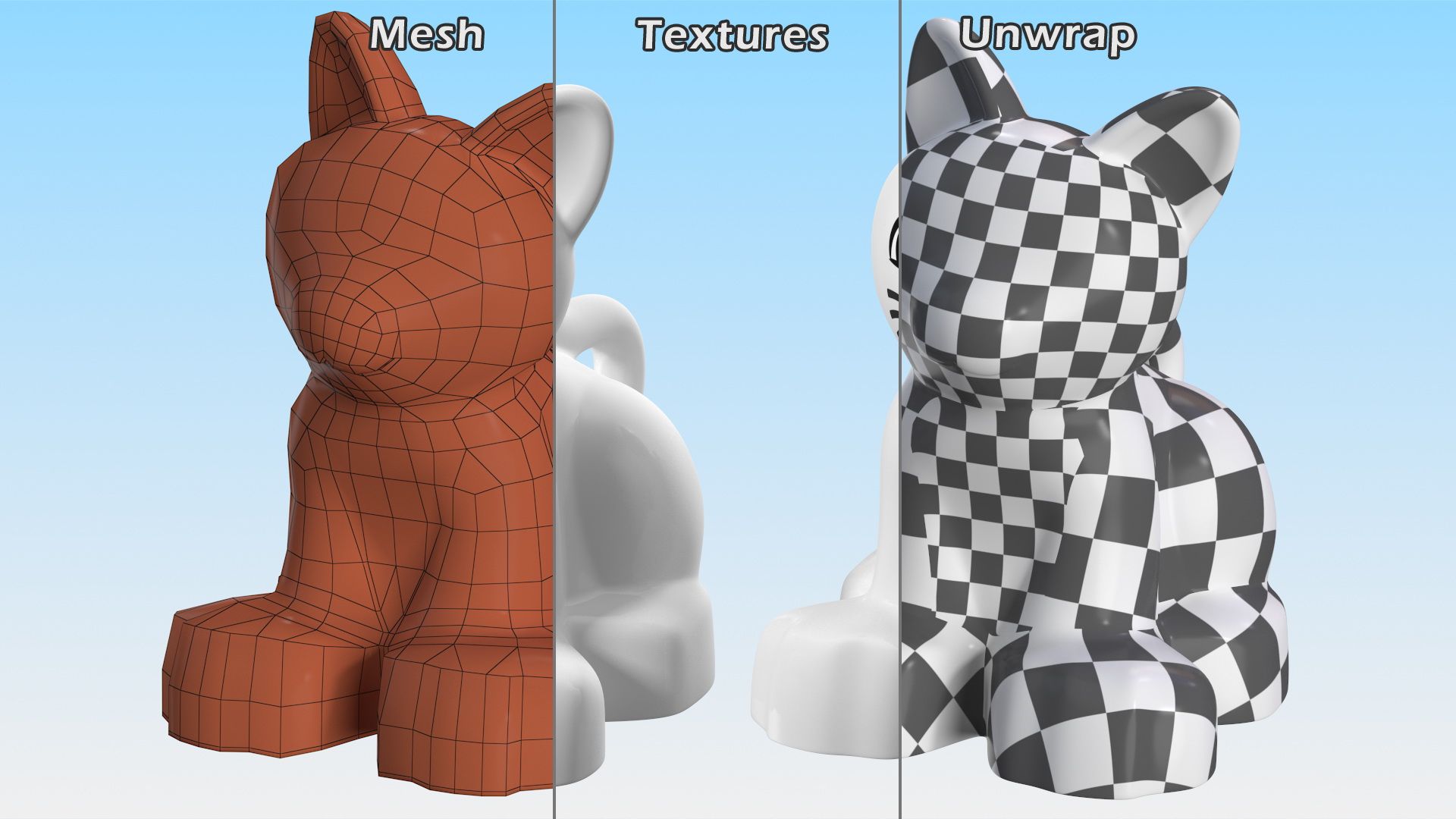 Lego Duplo Cat royalty-free 3d model - Preview no. 15