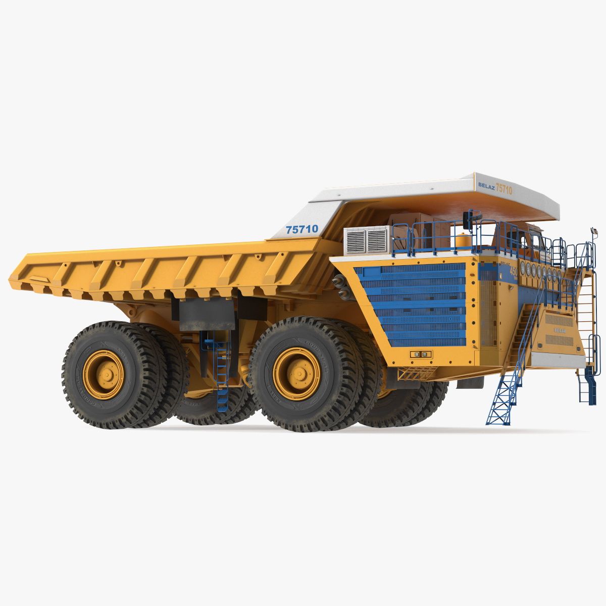 Belaz 75710 Haul Truck New Rigged 3d model