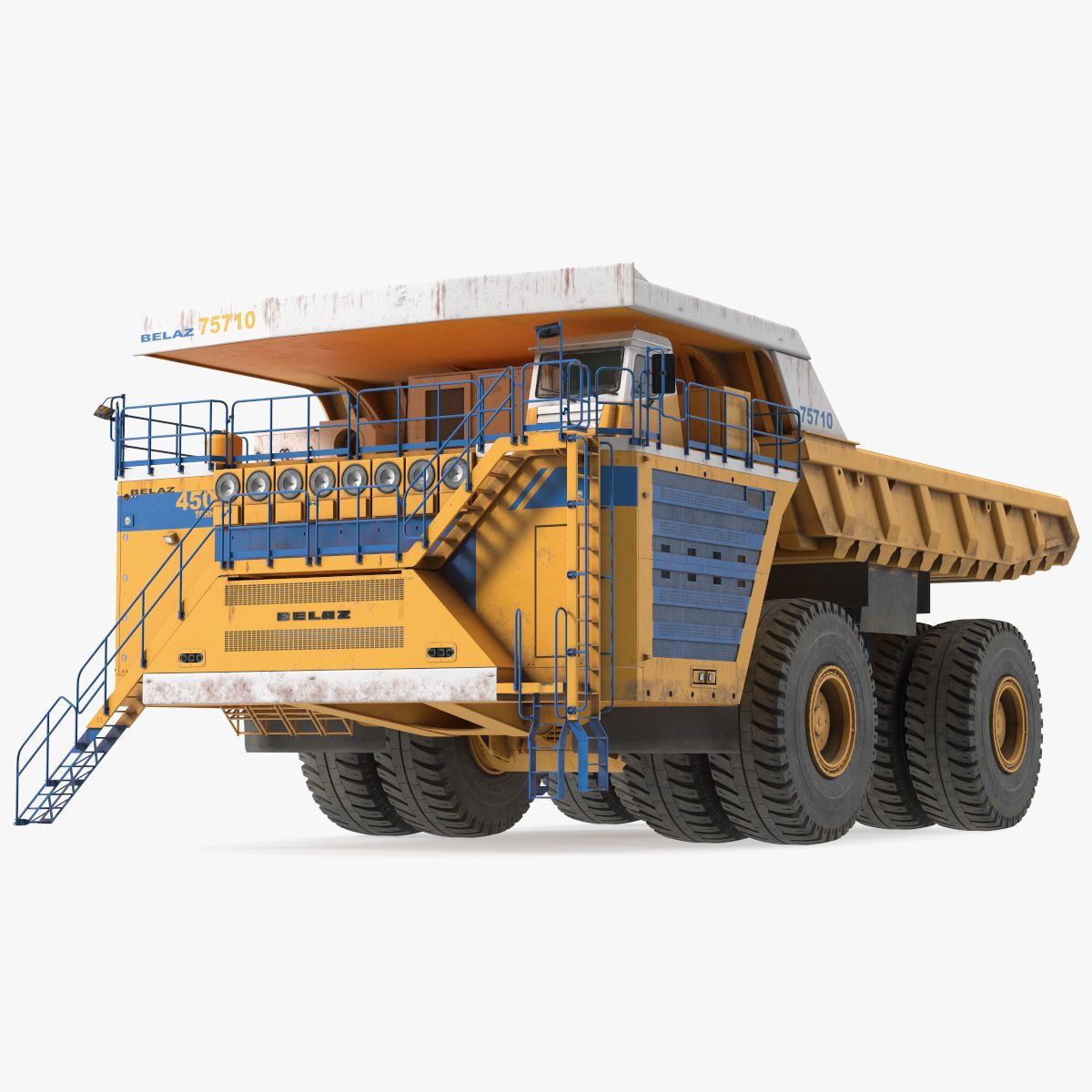 Belaz 75710 Haul Truck Dirty 3d model