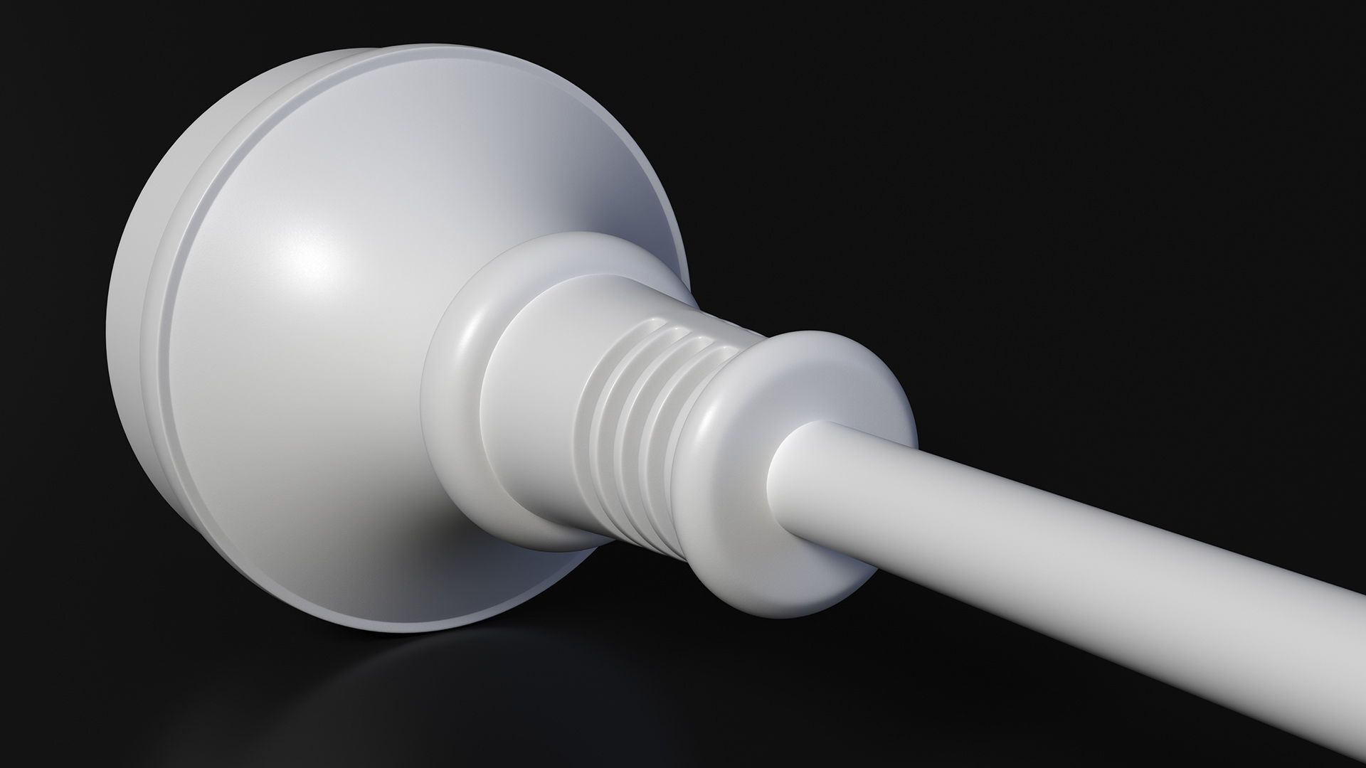 Type I Electric Plug White Rigged royalty-free 3d model - Preview no. 9