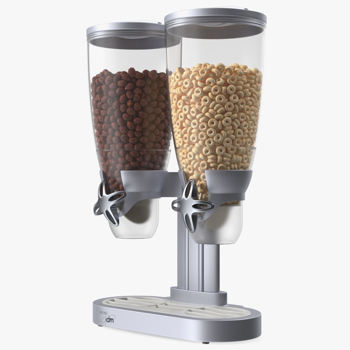 Dual Food IDM Dispensers with Cereal 3d model