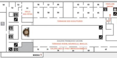 Mapa do Musée d'Orsay Nível 2